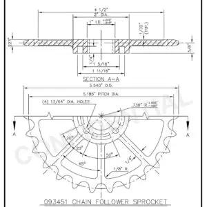 NYLON CHAIN FOLLOWER SPROCKET
