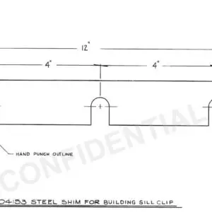 SILL CLIP SHIM - 12 GA