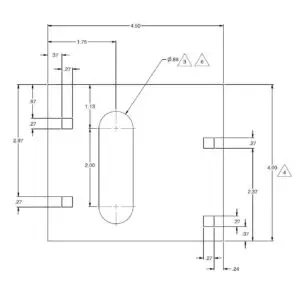 MASTER LIMIT CAM MOUNTING FLAT - 12GA