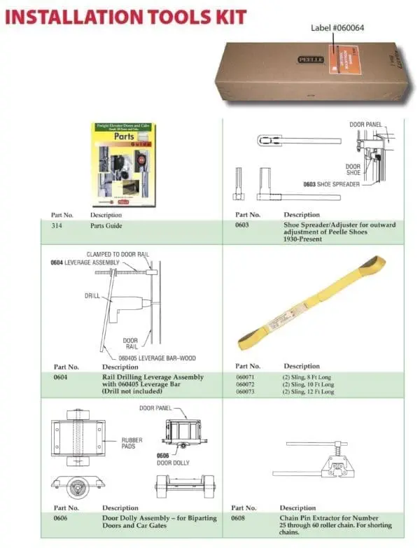 INSTALLATION TOOLS KIT