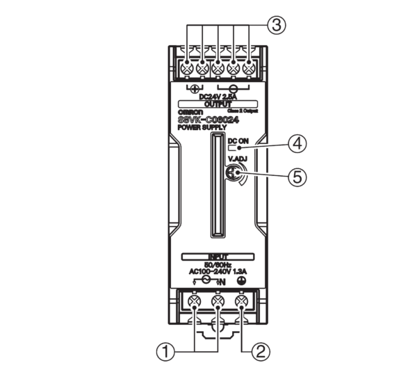 POWER SUPPLY (DIN TRACK MOUNT)