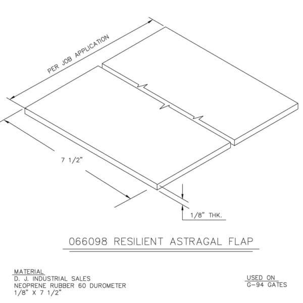 NEOPRENE RUBBER - 1/8" x 7 1/2"