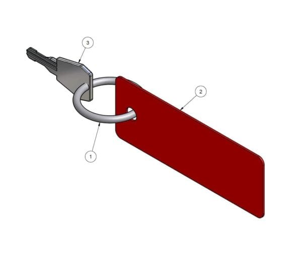 CYLINDER LOCK KEY (001)
