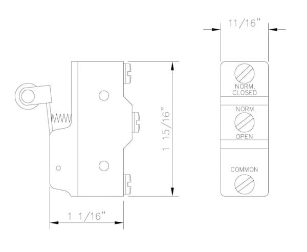 3-POINT MICRO SWITCH