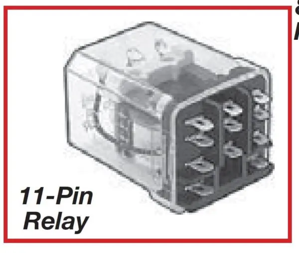 RELAY, 11 PIN, 3 POLE - 12 VAC