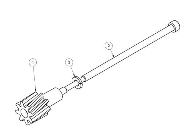 PINION ASSEMBLY (GATE)