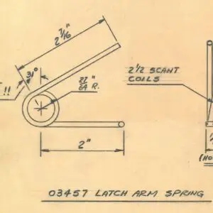 CENTER LATCH ARM SPRING