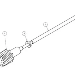 PINION ASSEMBLY (GATE)
