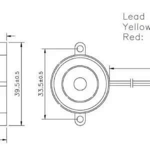 AUTO-CLOSE WARNING BUZZER PLC, 3-24VDC