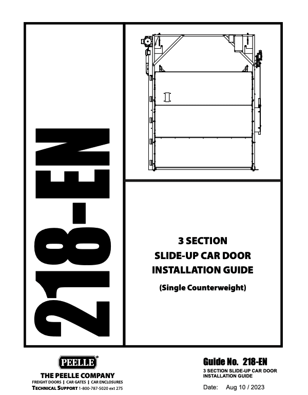 218 : 3 Section Slide-up Car Door Installation Guide
