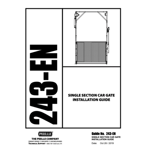 243 – Single Section Car Gate Installation Guide