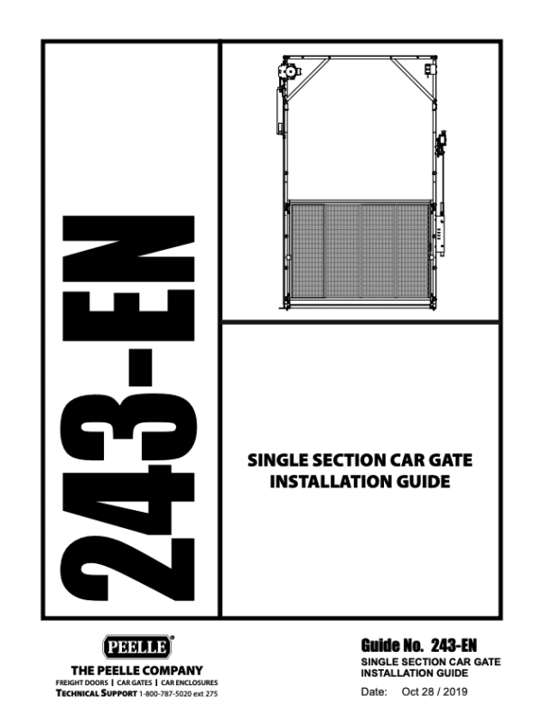243 - Single Section Car Gate Installation Guide