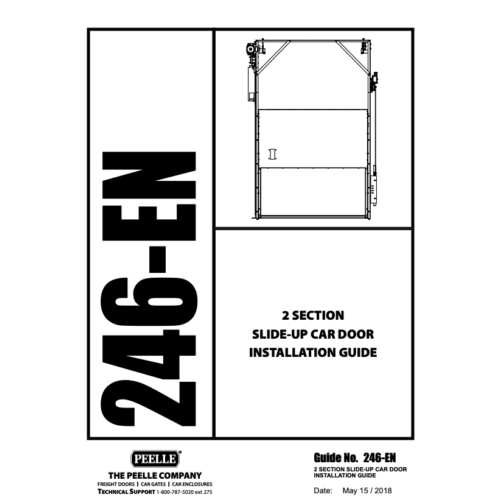 246 – 2 Section Slide-up Car Door Installation Guide