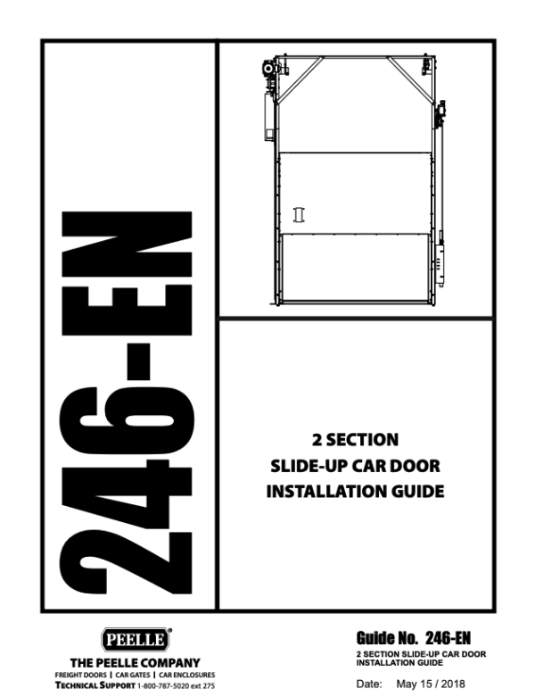 246 - 2 Section Slide-up Car Door Installation Guide