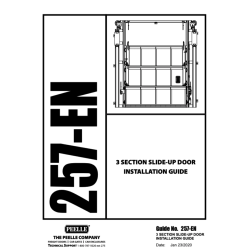 257 – 3 Section Slide-up Door Installation Guide