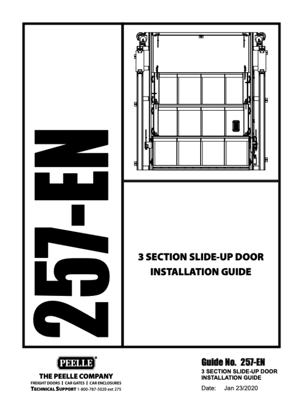 257 - 3 Section Slide-up Door Installation Guide