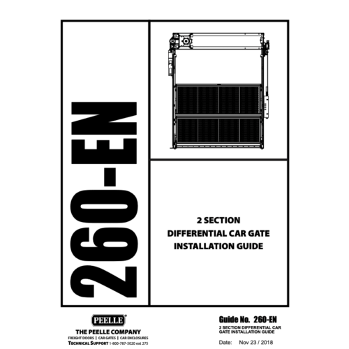 260 – 2 Section Differential Car Gate Installation Guide