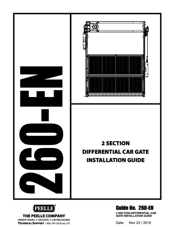 260 - 2 Section Differential Car Gate Installation Guide