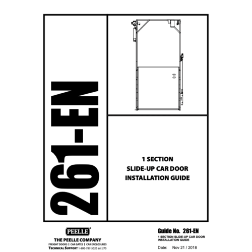 261 – 1 Section Slide-up Car Door Installation Guide